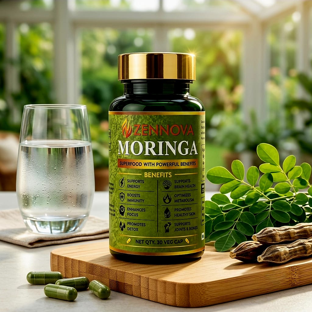 Moringa 500mg — Green Superfood Capsules