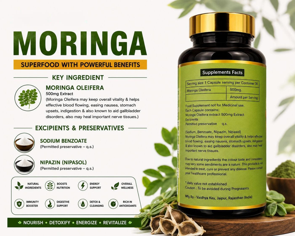 Moringa — Green Superfood Capsules