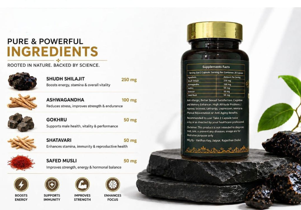 Shilajit Power — Energy & Stamina Capsules